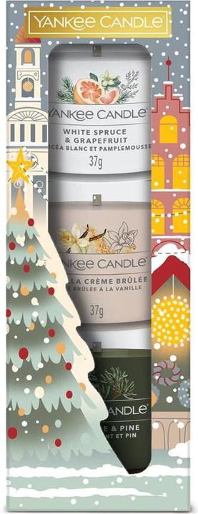 Image du produit Yankee Candle Passeport pour les vacances Coffret cadeau avec bougies votives remplies (3 pièces)