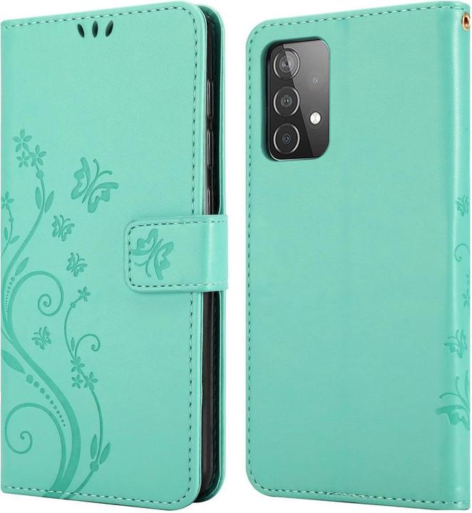 Actual product image Cadorabo Case Flower Book (Samsung Galaxy A52, Samsung Galaxy A52s 5G, Samsung Galaxy A52 5G)