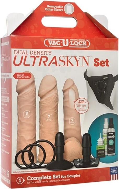 Actual product image Doc Johnson Vac-U-Lock - Dual Density ULTRASKYN Set