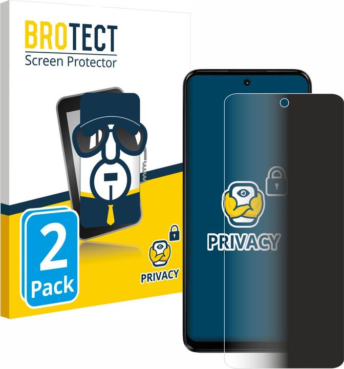 Produktbild BROTECT Sichtschutzfolie Anti-Spy Privacy Folie Blaulicht-Schutz (2 Stück, Motorola Moto G14)