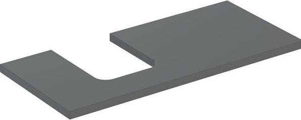 Actual product image Geberit ONE washbasin plate, cut-out left, for countertop washbasin bowl shape, 105x3x47cm, 505.294.