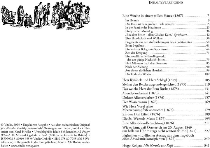 Produktbild Vitalis Kleinseitner Geschichten (Deutsch, Jan Neruda, Karel Hruška, Franz Jurenka, 2024)