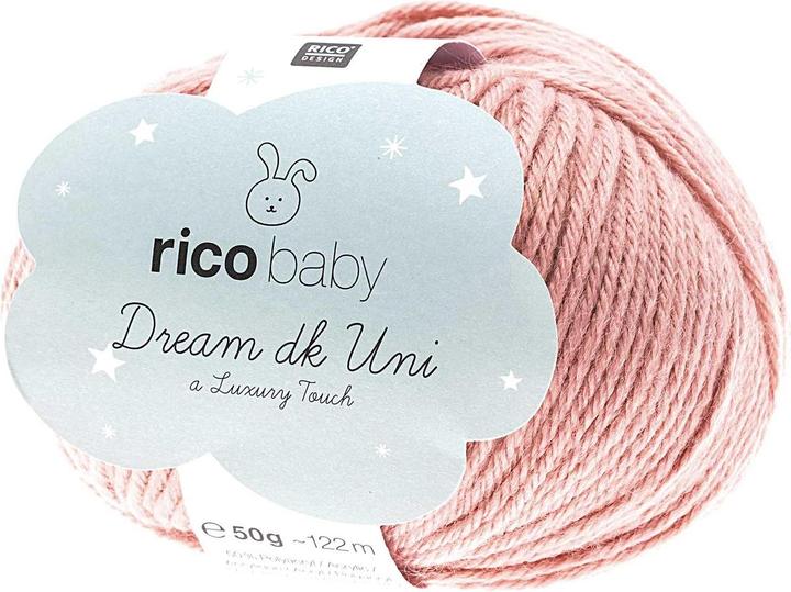 Image du produit Rico Design Laine Baby Dream Uni dk 50 g, vieux rose (115 m)
