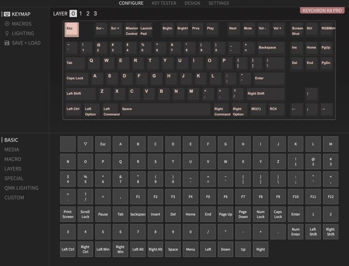 Immagine prodotto Keychron K8 Pro (DE, Cablato, Senza fili)
