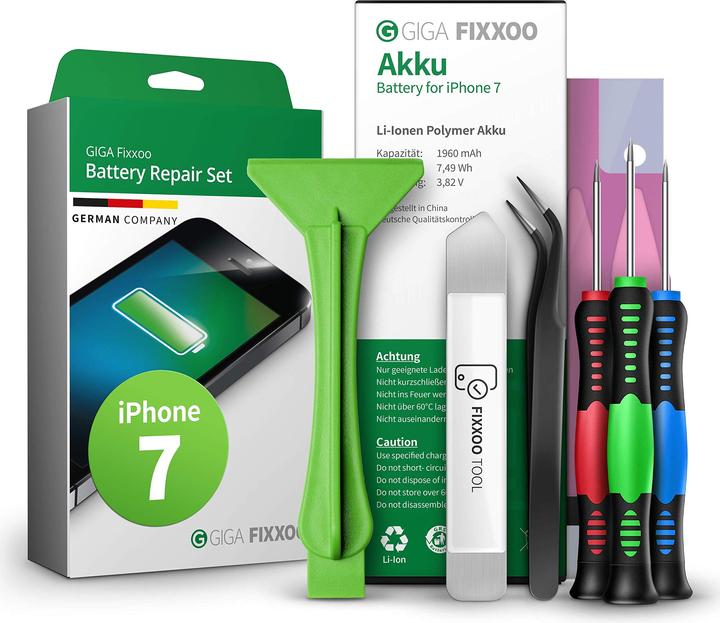 Giga Fixxoo Rinkinys für iPhone 7 Batteriewechsel (Akku, iPhone 7)