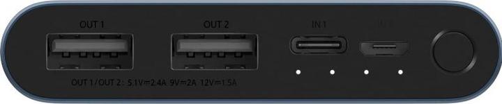 Actual product image Xiaomi Mi Powerbank 3 (10000 mAh, 18 W, 37 Wh)