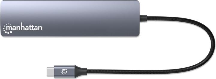 Produktbild Manhattan 6-in-1 4K USB-C Dockingstation 1xHDMI 3xUSB 5 Gb/s (USB-C, 6 Ports)
