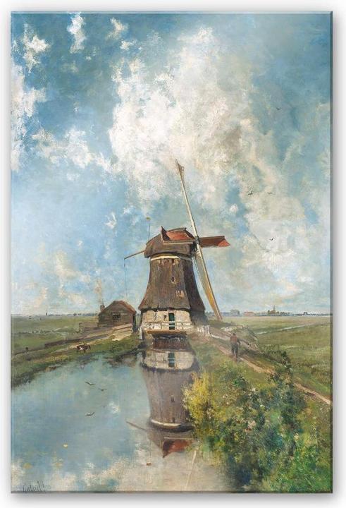 Image du produit Trenddeko Moulin à vent dans un polder (70 x 100 cm)
