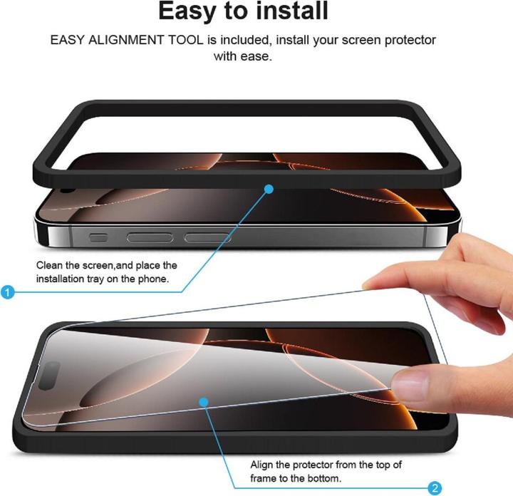 Produktbild Protectorking 3x echtes Tempered 9H Panzerhartglas 3D KLAR (3 Stück, Apple iPhone 4, LG G4s)