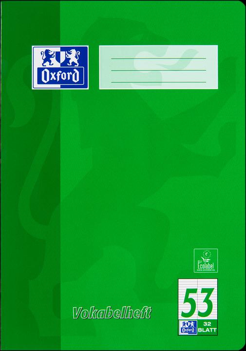 Produktbild Oxford Vokabelheft (A4, Liniert, Harter Einband)