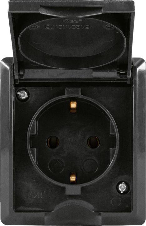 Produktbild REV 0007031900 Aufputz-Steckdose IP44 Anthrazit