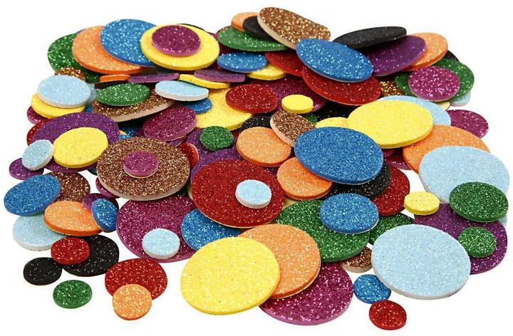 Image du produit Creativ Company Pièces en caoutchouc mousse pour le poinçonnage des cercles 1000 pièces