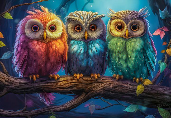 Actual product image Castorland Three Little Owls (1000 pieces)