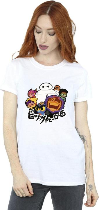 Immagine prodotto Disney Big Hero 6 Baymax Group Manga Maglietta Ampia Donna (3XL)