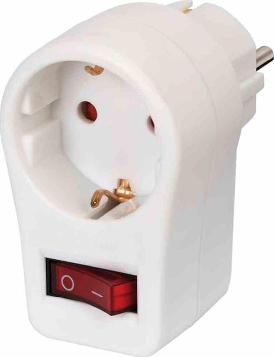 Produktbild Brennenstuhl Adapterstecker Schutzkontakt mit Schalter 1508070 (CEE 7/3, 1 x)