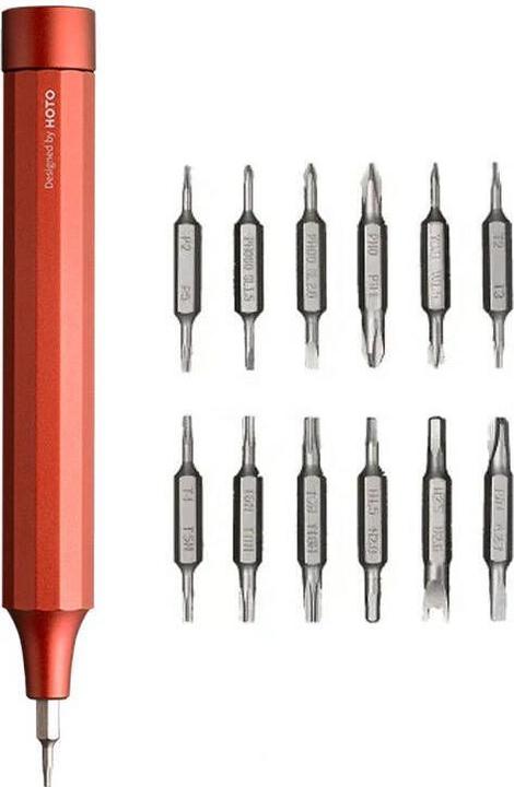 Actual product image Xiaomi Precision Screwdriver QWLSD004, 24 in 1 (Red)