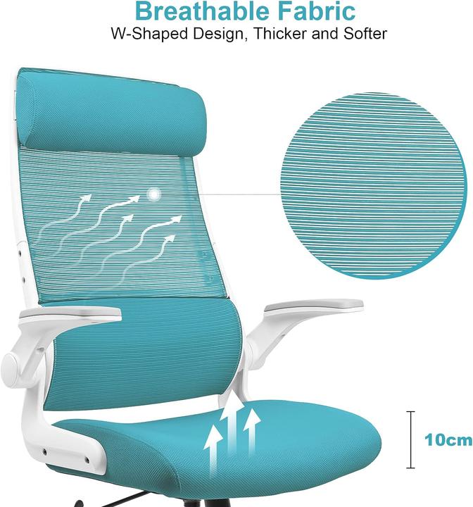 Actual product image Melokea Computer Swivel Chair, Blue