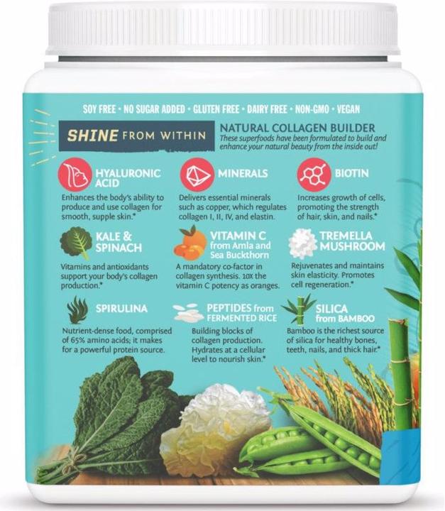 Image du produit Sunwarrior Peptides protéiques de construction du collagène naturel (1 pièce(s), Poudre, 500 g)