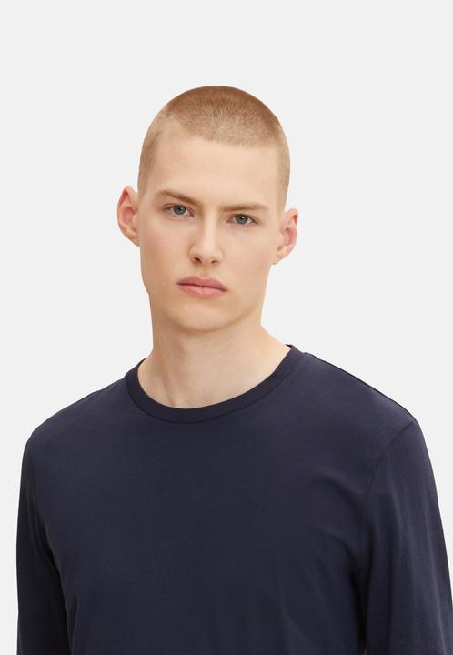 Image du produit Tom Tailor Longsleeve Unifarbenes Langarmshirt mit Rundhalsausschnitt (XL)