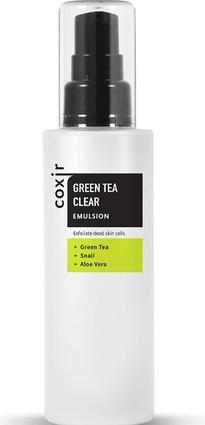 Coxir Grüner Tee Clear Emulsion 100ml 3.38oz zur Beruhigung und Hydratisierung der Haut (Reinigungslotion, 100 ml)