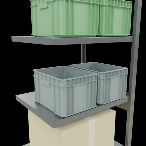 Actual product image Schulte Lagertechnik MULTIplus250 boltless add-on bay system with length bolts