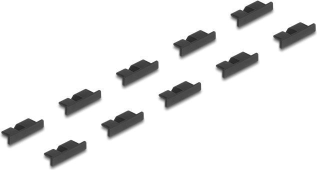 Image du produit Delock Cache-poussière pour USB 3.0 type Micro-B femelle sans poignée 10 pièces noir
