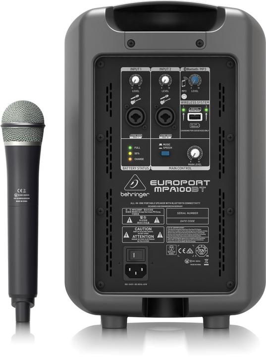 Produktbild Behringer Europort MPA100BT (Aktiv, 1x 100 W)