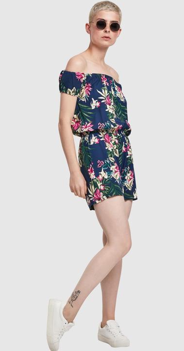 Image du produit Urban Classics Ladies AOP Off Shoulder Short Jumpsuit (5XL)