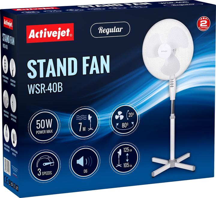 Actual product image Activejet Regular WSR-40B the stand fan