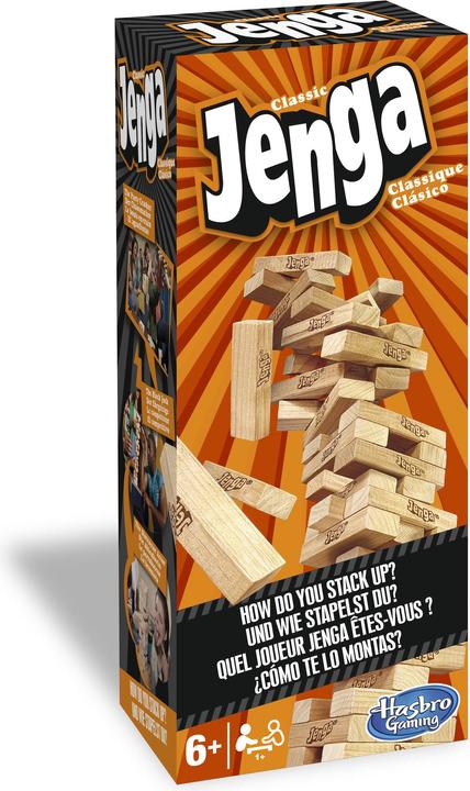 Actual product image Hasbro Gaming Jenga Classic (French, Italian, German)
