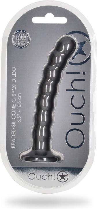 Produktbild Ouch! Beaded Silicone G-Spot Dildo - 6,5" / 16,5 cm