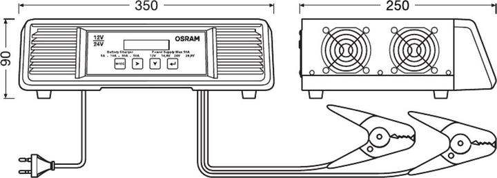 Produktbild Osram Batterieladegerät 50A (12V, 24V, 50 A)