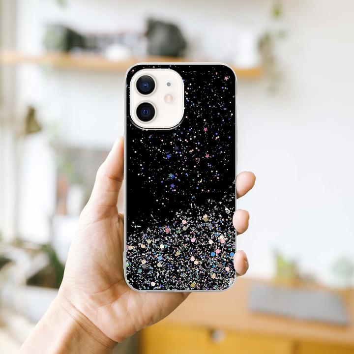 Actual product image Cadorabo TPU cover sparkling glitter (Apple iPhone 12 mini)