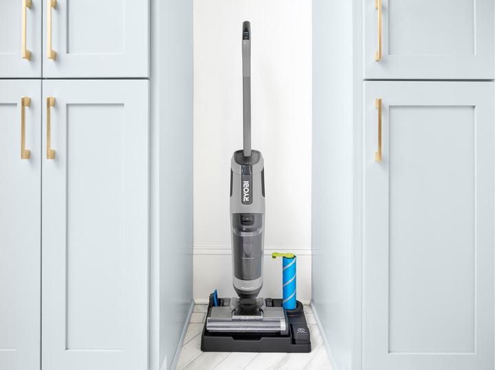 Actual product image Ryobi Akku-Hartbodenreiniger RHFC18BL-0 ohne Akku und Ladegerät
