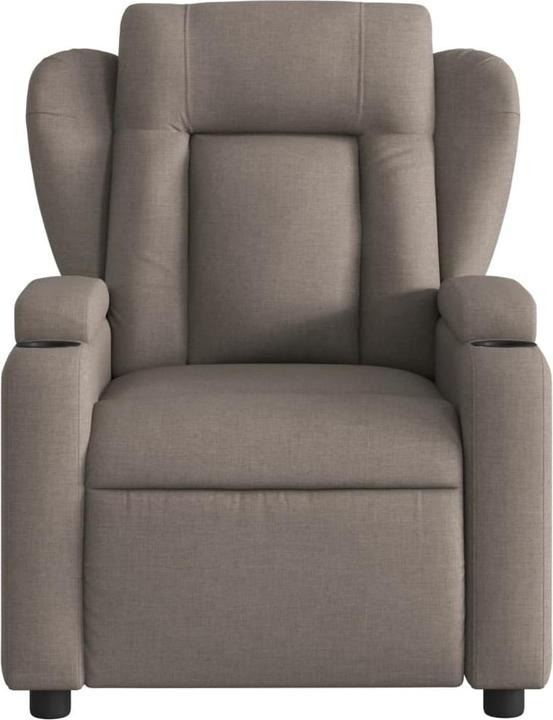 Actual product image VidaXL Massage chair taupe fabric,Colour: Taupe,Material: Fabric (100