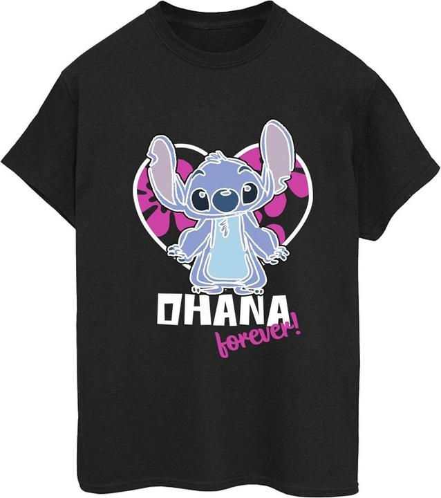Disney Lilo And Stitch Ohana Forever Heart TShirt (S)