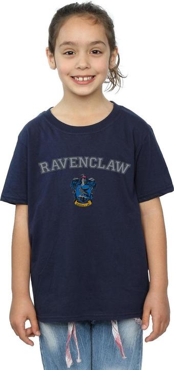 Actual product image Girls Ravenclaw Crest Cotton T-Shirt (140, 146)