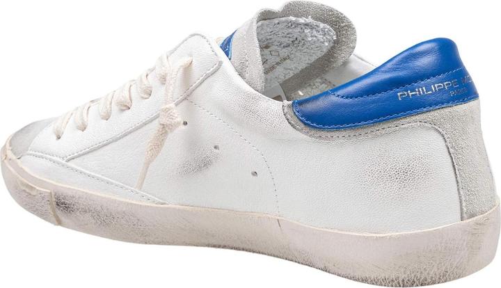 Produktbild Philippe Model prsx low sneakers in leather color white and bluette (42)