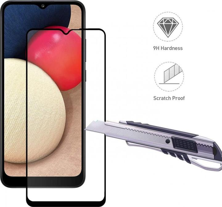Productafbeelding Screenguard Samsung Galaxy A02s Volledig scherm Beschermende Glas Film 2.5D 9H (1 Stuk, Samsung Galaxy A02s)