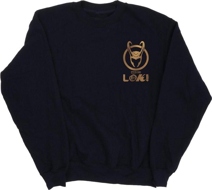 Loki Horn Logo Faux Pocket Sweatshirt (S)