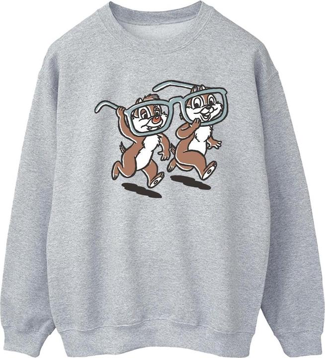Actual product image Disney Mens Chip 'n Dale Glasses Sweatshirt (XXL)