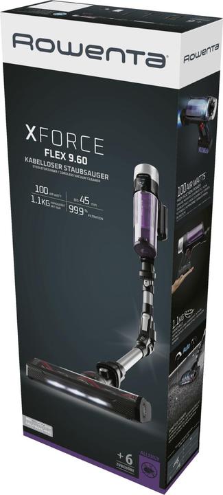 Actual product image Rowenta steelstofzuiger xforce flex 09.60 100awatt