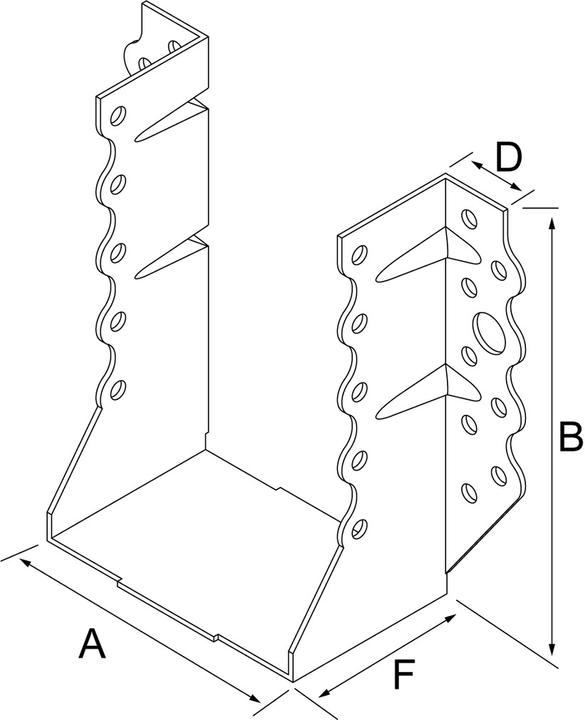Actual product image Simpson Sst Beam shoes SBG (Joist hanger, 1 pcs.)