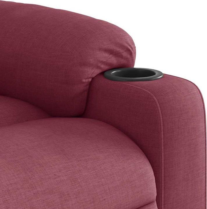 Produktbild VidaXL Elektrischer Massagesessel mit Aufstehhilfe Weinrot Stoff