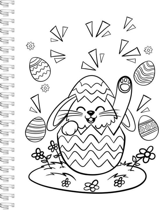 Actual product image Easter colouring book for children