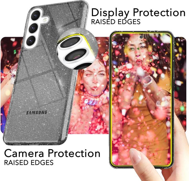 Produktbild Nalia Klare Glitzer Silikon Hülle (Samsung Galaxy S24+)