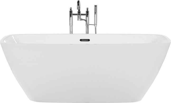 Actual product image Beliani Bath tub free-standing white rectangular 170 x 78 cm MINGO (252 l, 170 cm, 78 cm)