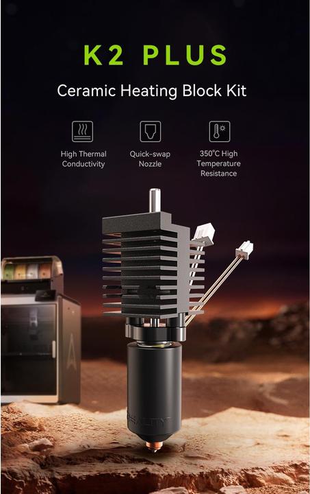 Immagine prodotto Creality Kit hotend ceramico K2 Plus con ugello (Ricambi)