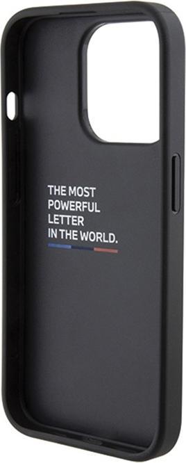 Actual product image BMW BMHCP15X22PVTK iPhone 15 Pro Max 6.7" czarny/black hardcase Quilted Tricolour (Apple iPhone 15 Pro Max)