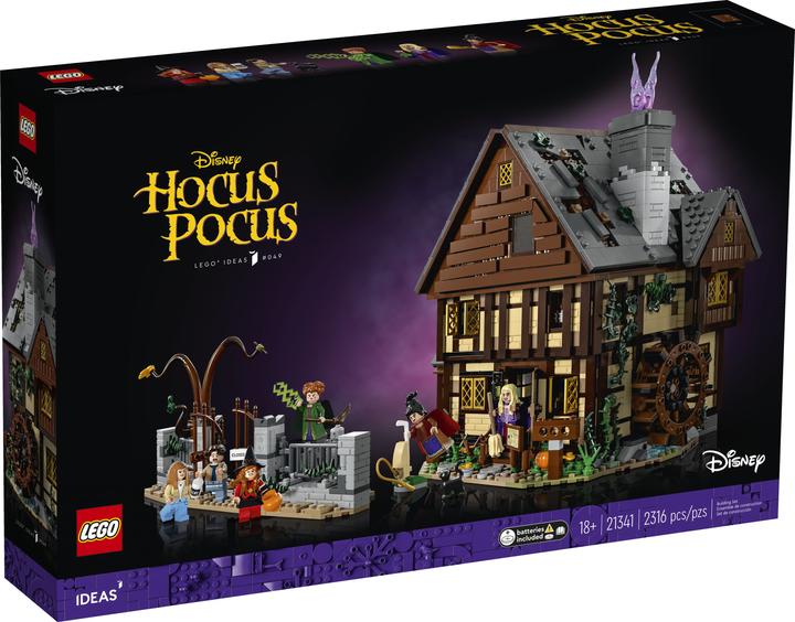 Image du produit LEGO Disney Hocus Pocus: The Sanderson Sisters' Cottage (21341, LEGO Ideas, LEGO difficiles à trouver)